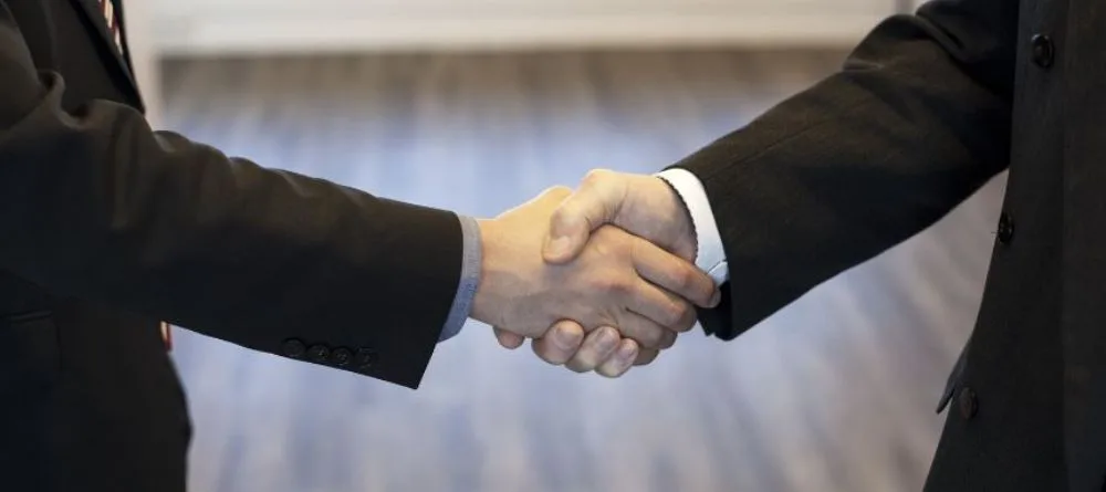 aperto de mãos. cargo de confiança